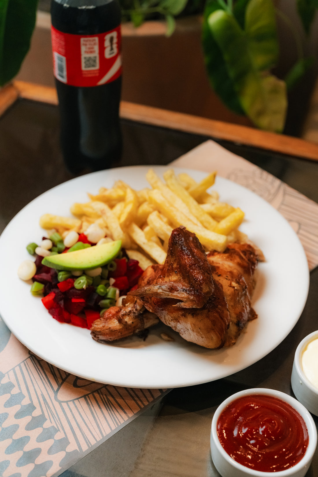 1/4 Brasa + Guarnición + Ensalada